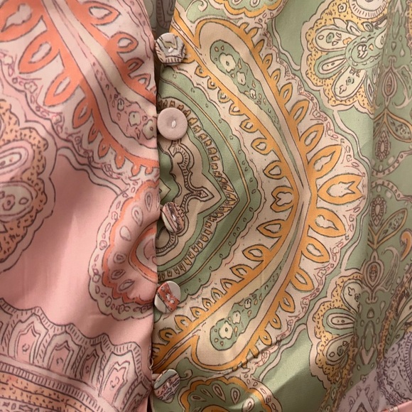 Mango Pastel Paisley Long Sleeve Dress - Picture 4 of 5